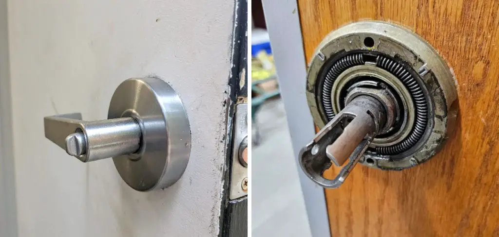 How to Remove Commercial Door Knob
