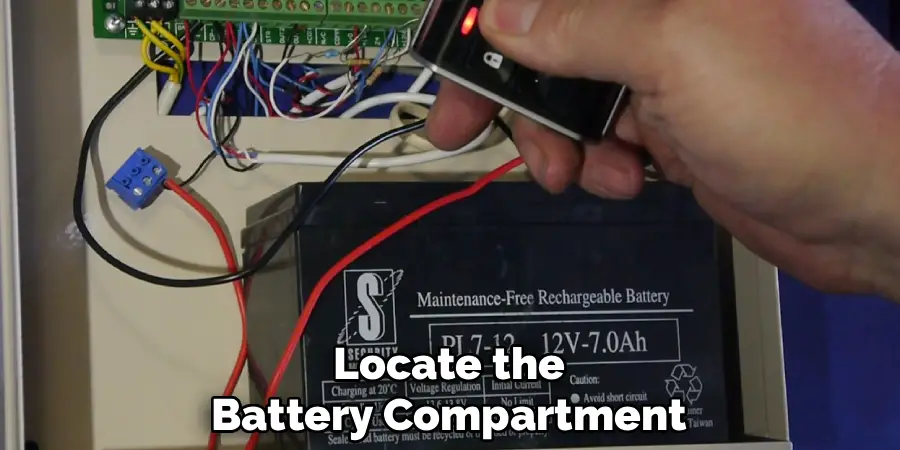 Locate the
Battery Compartment