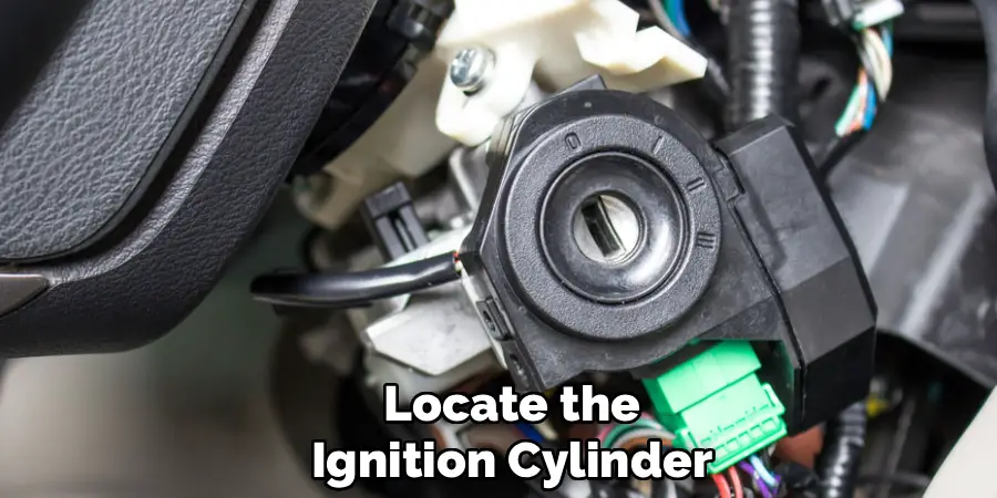 Locate the
Ignition Cylinder
