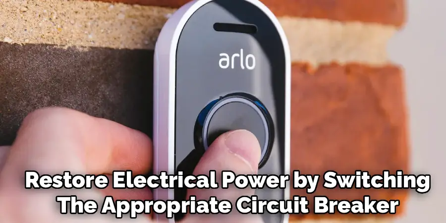 Restore Electrical Power by Switching
The Appropriate Circuit Breaker