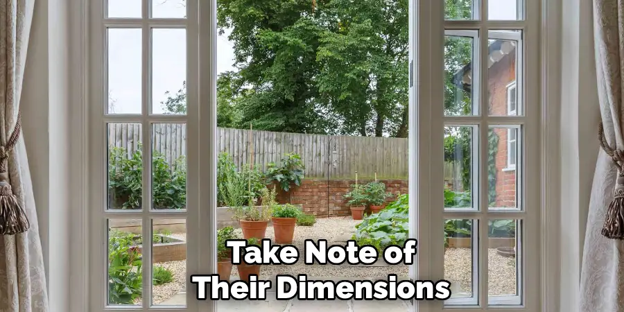 Take Note of
Their Dimensions