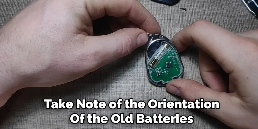 Take Note of the Orientation
Of the Old Batteries