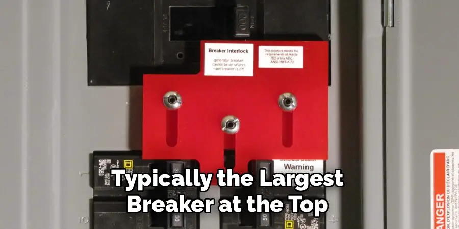 Typically the Largest 
Breaker at the Top 