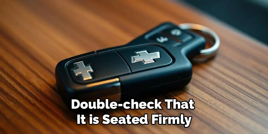 Double-check That
It is Seated Firmly