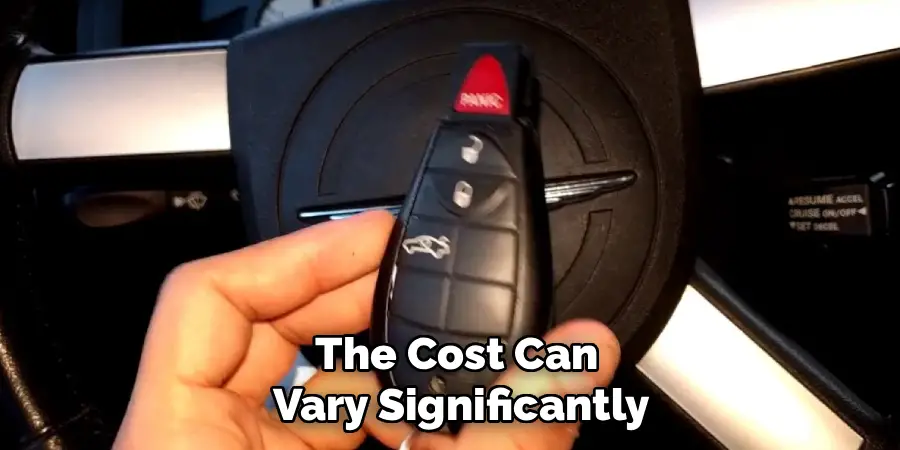 The Cost Can
Vary Significantly