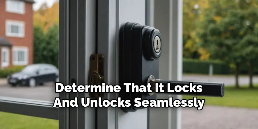 Determine That It Locks
And Unlocks Seamlessly